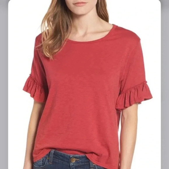 Anthropologie Tops - VELVET GRAHAM & SPENCER NEW Rielle Ruffle Tee Top Anthropologie